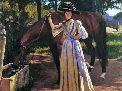 puzzle model Girl And Horse