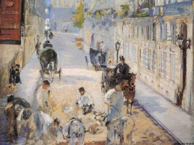 puzzle model Road-menders in the Rue Mosnier