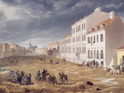 puzzle model The Great Flood of 1830 in Vienna