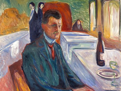 puzzle model Self-Portrait with a Bottle of Wine