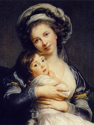 puzzle model Self-Portrait with Her Daughter Julie