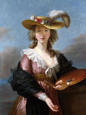 puzzle model Self Portrait with Straw Hat