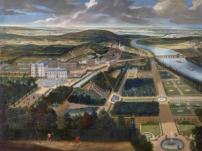 puzzle model Bird's-eye view of the Château de Saint-Cloud