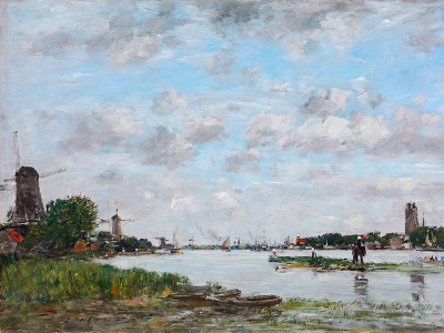 puzzle model The Meuse near Dordrecht