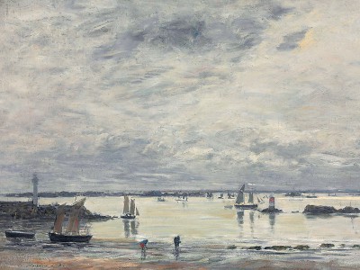 puzzle model Portrieux. The Port at Low Tide