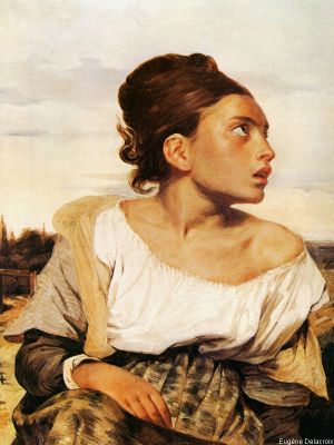 puzzle model Orphan Girl at The Cemetery