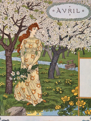 puzzle model Les Mois Grasset, avril