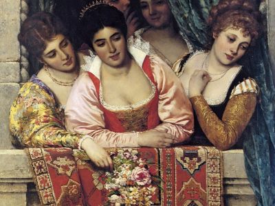 puzzle model Venitian Ladies at the Balcony