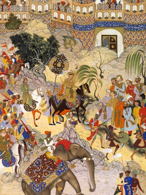 puzzle model Shah Akbar Triumphantly Enters Surat (miniature)