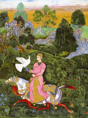 puzzle model Sultan Ibrahim Adil Shah II Khan hawking (miniature)