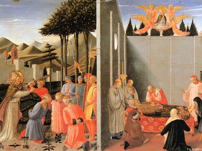 puzzle model Perugia Triptych, predella 1: Life of St. Nicholas