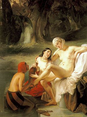 puzzle model Bathsheba in the Bath