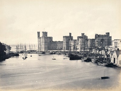 puzzle model Pays de Galles : Château de Caernarfon et l'embouchure de l'Afon Seiont