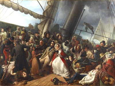 puzzle model Seasickness on an English Corvette