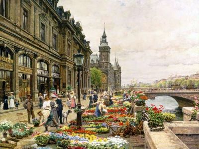 puzzle model Flowers Market