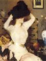 thumbnail Lady Trying on a Hat (The Black Hat)