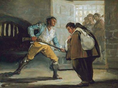 puzzle model El Maragato Threatens Friar Pedro de Zaldivia with his gun