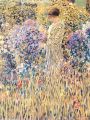thumbnail Femme dans un jardin