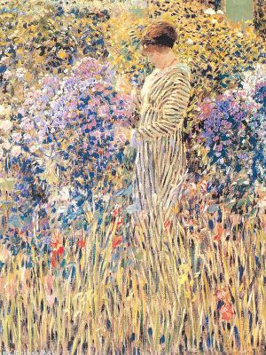 puzzle model Femme dans un jardin