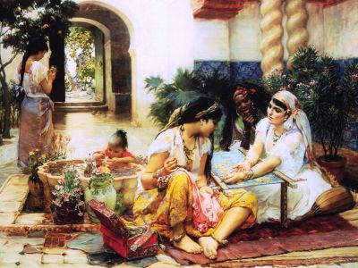puzzle model In an Arab Village in Algeria