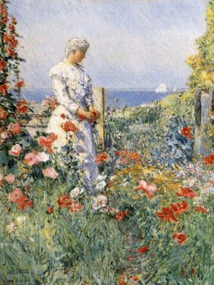 puzzle model In the Garden (Celia Thaxter in Her Garden