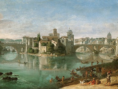 puzzle model View of Tiber in Rome