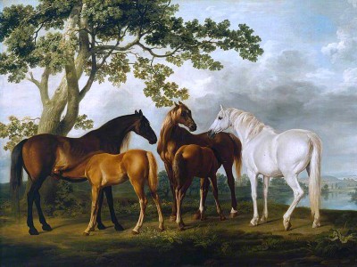puzzle model Mares and Foals in a Landscape