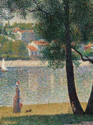 puzzle model Seine River in Courbevoie