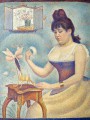 thumbnail Young Woman Powdering Herself
