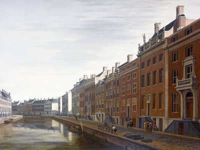 puzzle model Th Herengracht near the Nieuwe Spiegelstraat in Amsterdam.