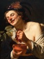 thumbnail Smiling Young Man Squeezing Grapes