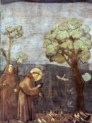 puzzle model St Francis preaching to the birds