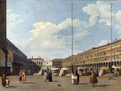 puzzle model Piazza San Marco looking west towards San Geminiano