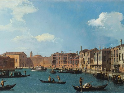 puzzle model View of the canal from Santa Chiara to Venice