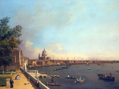 puzzle model London: The Thames from Somerset House Terrace towards the City