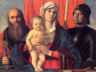 puzzle model Madonna and Child with St Paul and St George