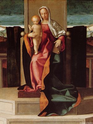 puzzle model Madonna and Child on a Throne
