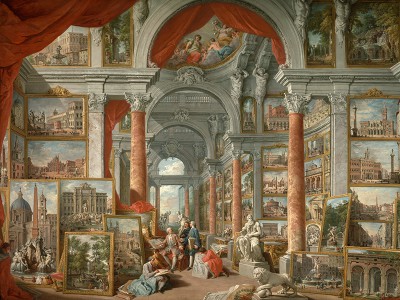 puzzle model Picture Gallery with Views of Modern Rome