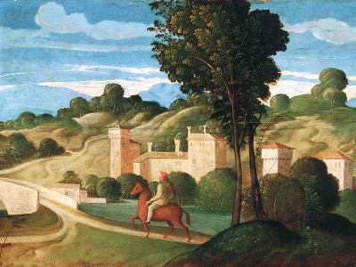 puzzle model Landscape with Rider