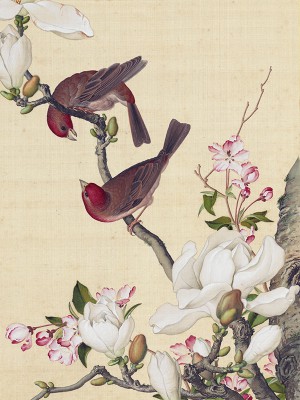 puzzle model Crabapples and Yulan magnolias from Xian'e Changchun Album