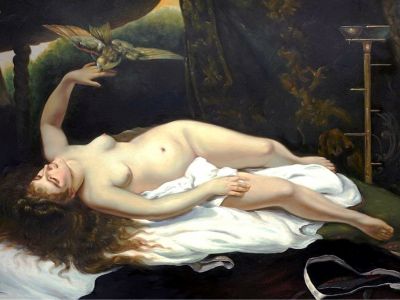 puzzle model Woman with a Parrot