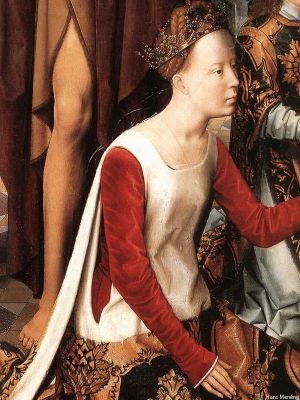puzzle model Catherine of Alexandria : detail of St John altarpiece