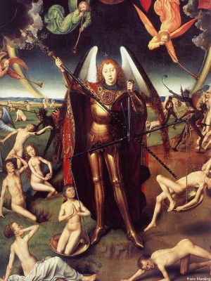 puzzle model Last Judgment, Triptych (low of center pannel)