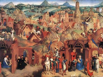 puzzle model Advent and Triumph of Christ (left pannel)