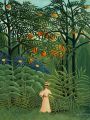 thumbnail Woman Walking in an Exotic Forest