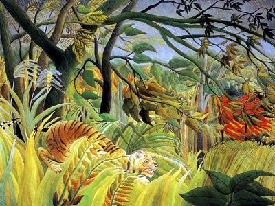 puzzle model Tiger in a Tropical Storm (Surprised!)