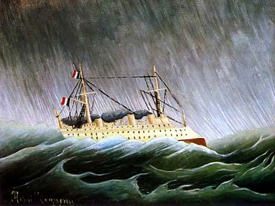 puzzle model Le Bâteau dans la tempête