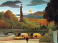 thumbnail Seine and Eiffel-tower in the sunset