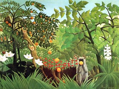 puzzle model Apes in the Orange Grove