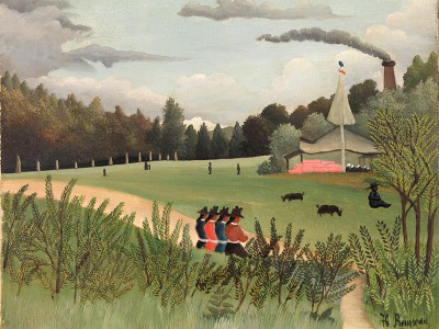 puzzle model Landscape and Four Young Girls